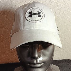 UNDER ARMOUR MENS FITTED HAT - L /XL - WHITE